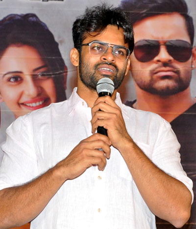 hero sai dharam tej,heroine rakul preet singh,winner movie,pre release function  పవన్ మామయ్య నాకొకటి చెప్పారు..!